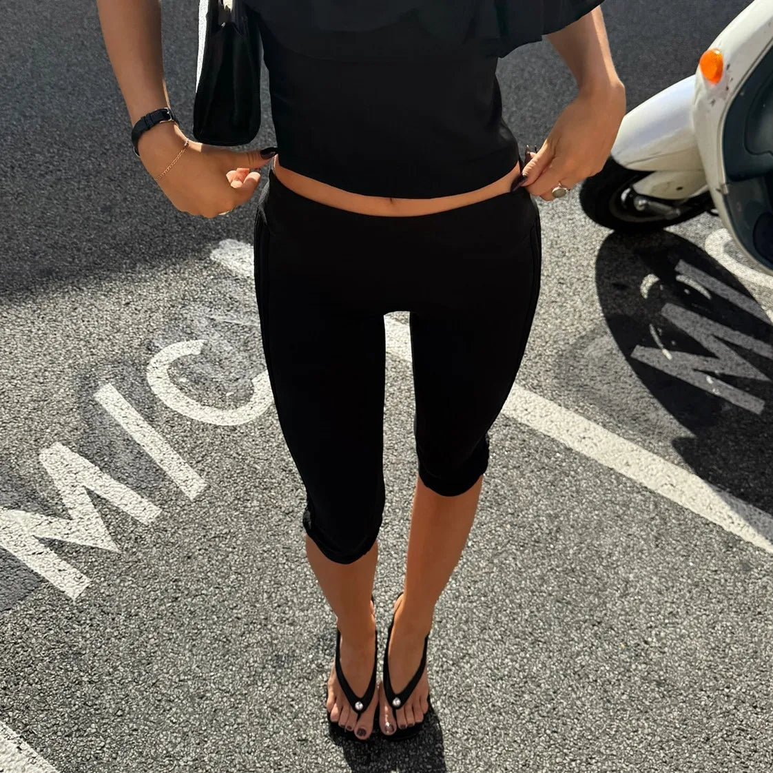 Everyday Stretch Capri Pants Comfort Fit